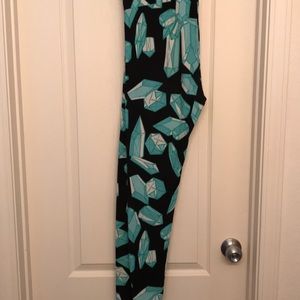 LuLaRoe Leggings- TC Blue Crystals